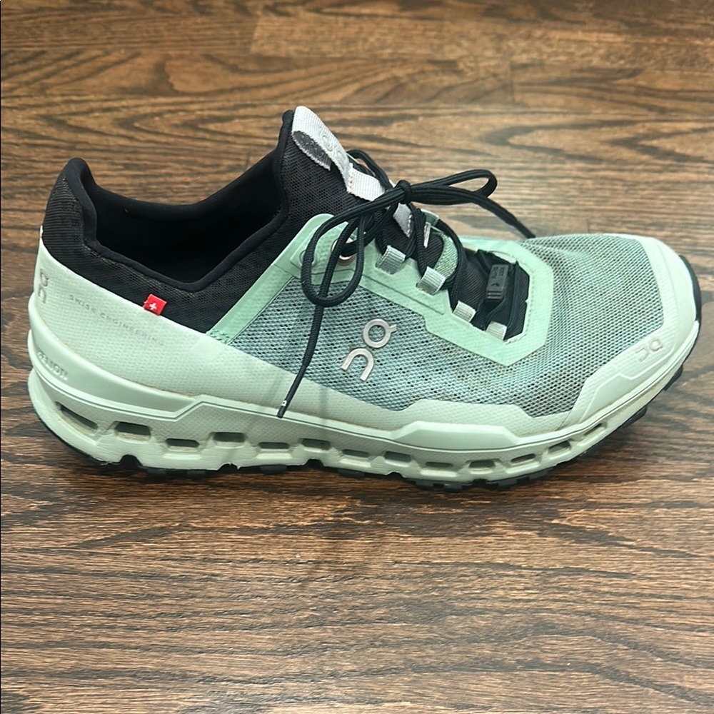 On Running Women's CloudUltra Trail Running shoes - Mint and Black
